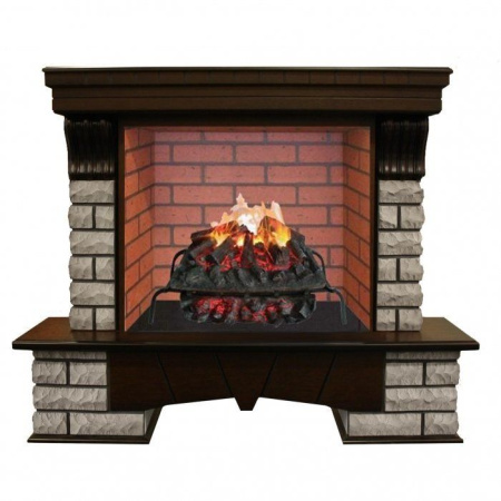 Каминокомплект RealFlame Country Rock 26 AO с очагом 3D Silva log+Brick вставка 26