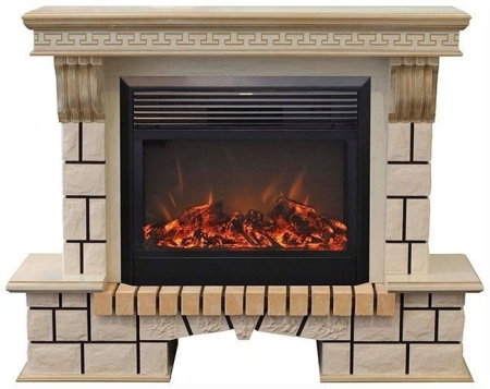 Каминокомплект RealFlame Stone new 26 WTG с очагом MoonBlaze LUX Black/Brass