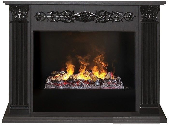Каминокомплект RealFlame Milton 25,5/26 DN 3D Cassette 630 + Black вставка