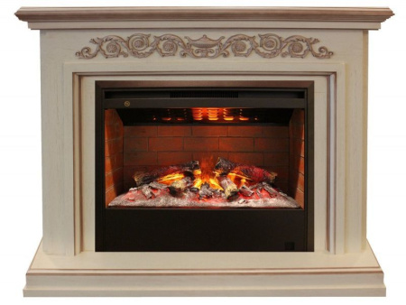 Каминокомплект RealFlame Leticia 26 WT с очагом 3D Helios 26