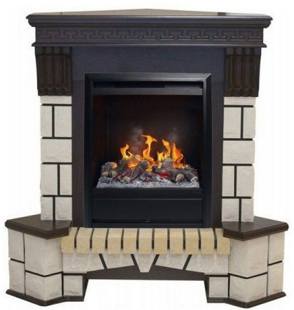 Каминокомплект RealFlame Stone Corner new STD/EUG с очагом 3D Olympic