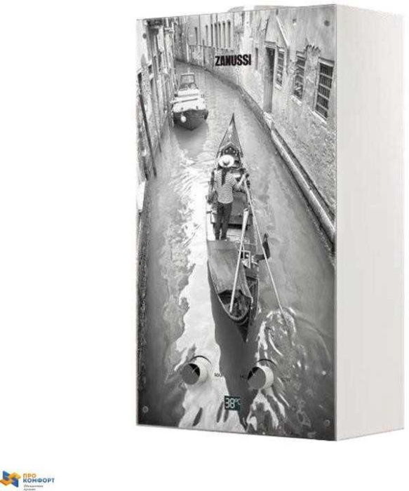 Газовый проточный водонагреватель Zanussi GWH 10 Fonte Glass Venezia