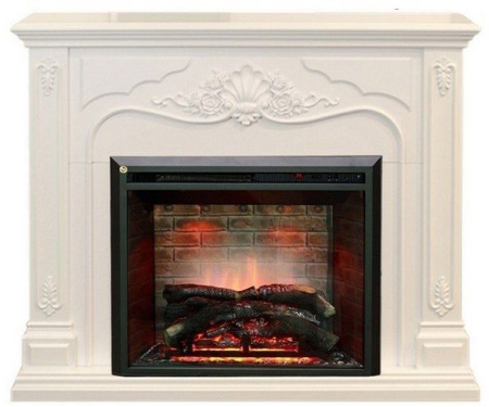 Каминокомплект RealFlame Victoria 26 WT с очагом 3D Leeds 26