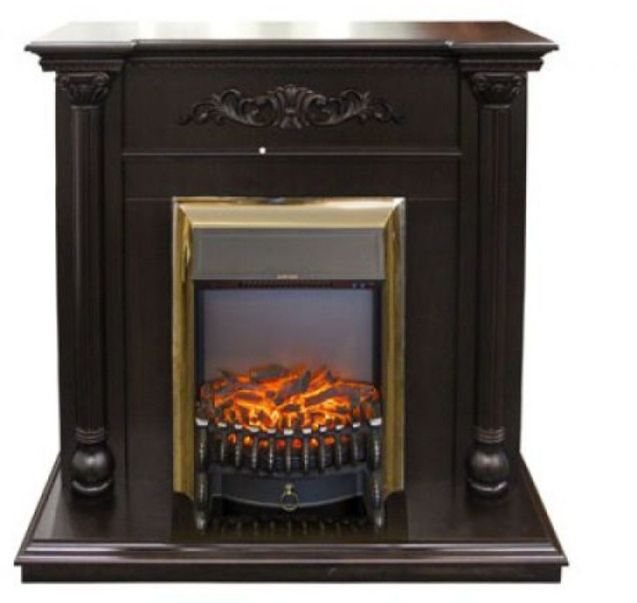 Каминокомплект RealFlame Torino STD/EUG AO с очагом Fobos Lux Brass S