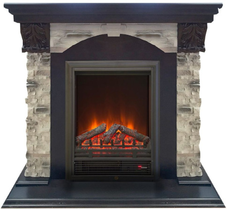 Каминокомплект RealFlame Dublin ROCKSTD/EUG AO с очагом Eugene