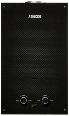Проточный газовый водонагреватель Zanussi GWH 10 Fonte Glass Carbon