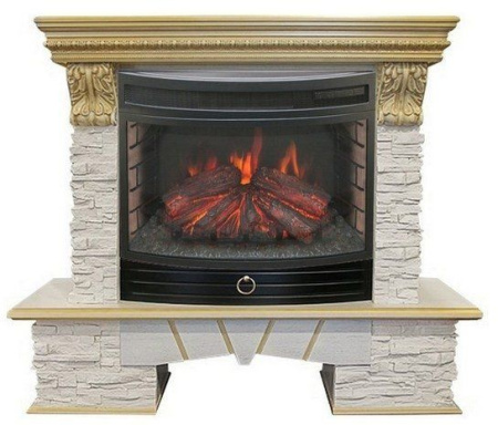 Каминокомплект RealFlame Rockland LUX 25/25,5? с очагом Firefield 25 S IR