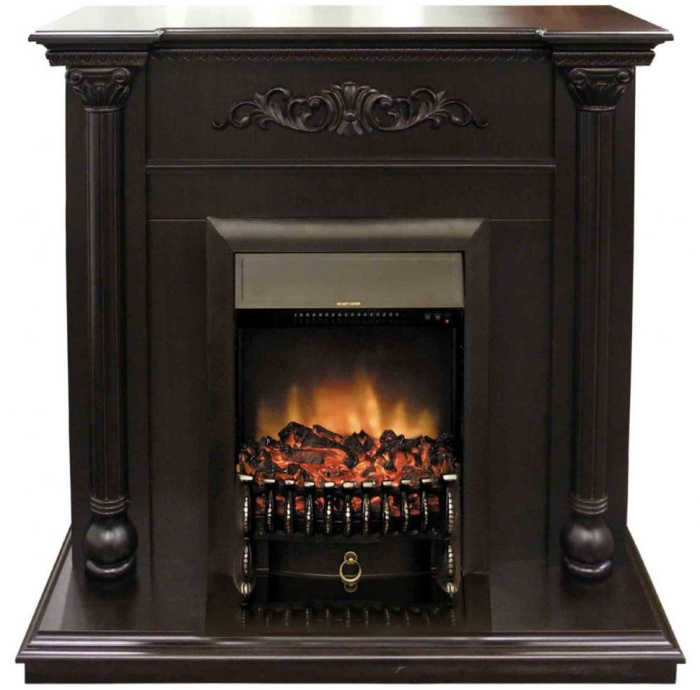 Каминокомплект RealFlame Torino STD/EUG AO с очагом Fobos Lux Black S