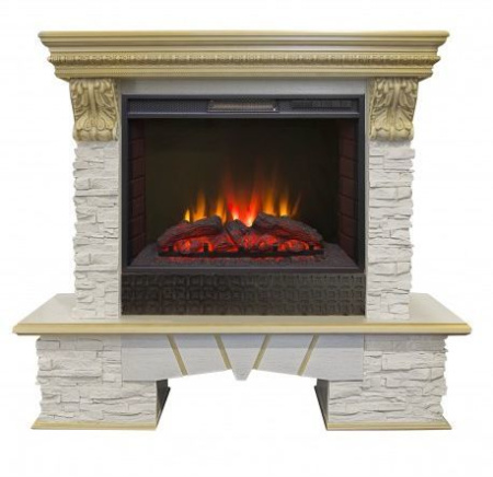 Каминокомплект RealFlame Rockland LUX 25/25,5 с очагом Sparta 25,5 LED