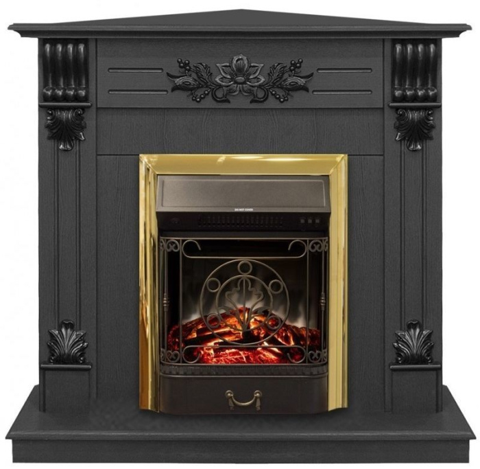 Каминокомплект RealFlame Ottawa STD/EUG DN с очагом Majestic Lux Brass S