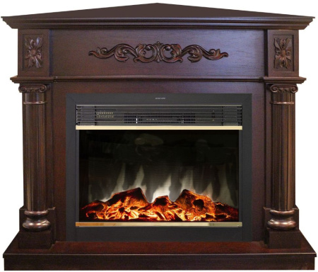 Каминокомплект RealFlame Silvia Corner 26 AO с очагом MoonBlaze LUX Brass