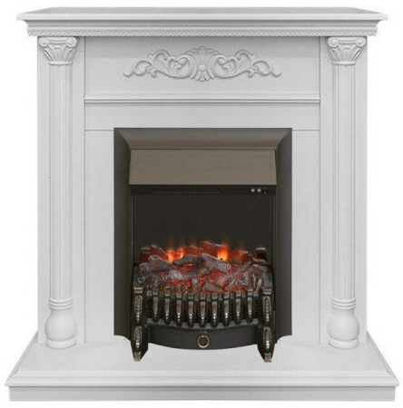 Каминокомплект RealFlame Torino STD/EUG WT с очагом Fobos Lux Black S
