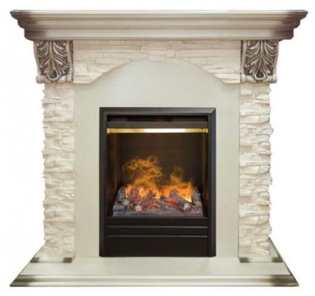 Каминокомплект RealFlame Dublin LUX STD/EUG WT с очагом 3D Olympic