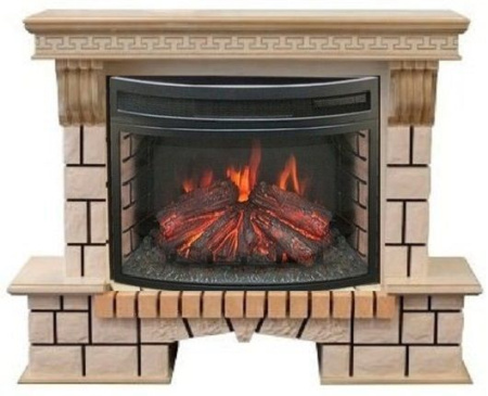 Каминокомплект RealFlame Stone new 25 WTG с очагом Firefield 25 S IR