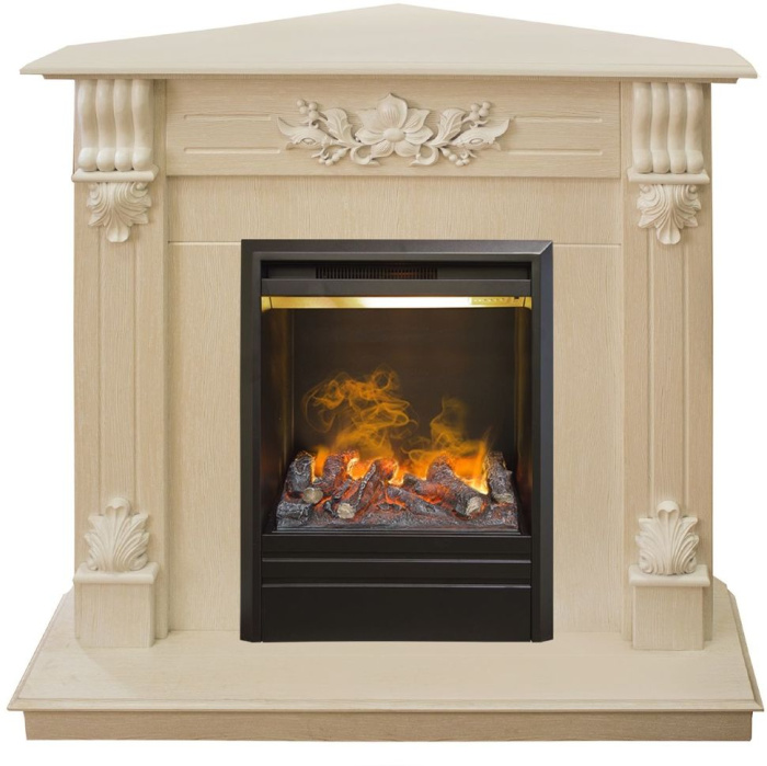 Каминокомплект RealFlame Ottawa Corner STD/EUG WT с очагом 3D Olympic