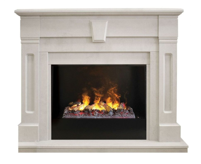 Каминокомплект RealFlame Kellie 25,5/26 WT с очагом 3D Cassette 630 + Black вставка