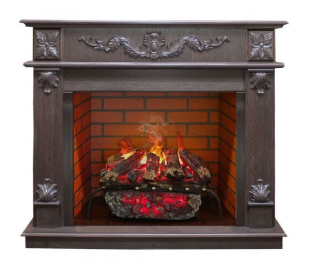 Каминокомплект RealFlame Philadelphia 25,5/26 DN с очагом 3D Silva log+Brick вставка 26
