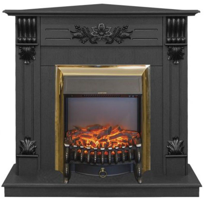 Каминокомплект RealFlame Ottawa corner STD/EUG DN с очагом Fobos Lux Brass S