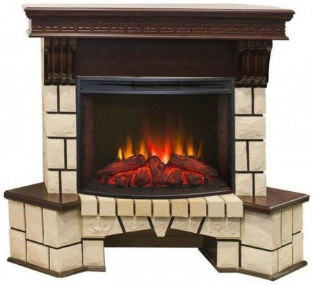 Каминокомплект RealFlame Stone new 25/25,5 с очагом Evrika 25,5 LED