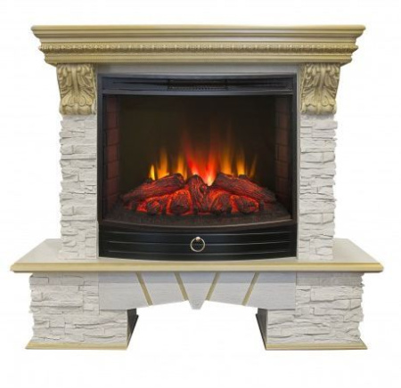 Каминокомплект RealFlame Rockland LUX 25/25,5 с очагом Evrika 25,5 LED