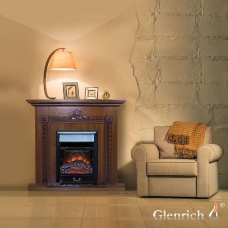Каминокомплект Glenrich Шервуд Magestic black
