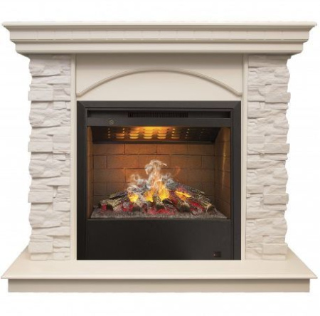 Каминокомплект RealFlame Elford HL WT с очагом 3D Helios