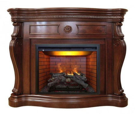 Каминокомплект RealFlame Barcelona 26/33 AO с очагом 3D Leeds 26