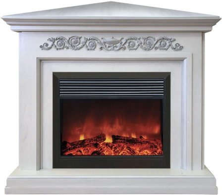 Каминокомплект RealFlame Leticia Corner 26 WT с очагом MoonBlaze LUX Black