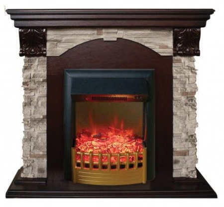 Каминокомплект RealFlame Dublin ROCKSTD/EUG AO с очагом Rimini