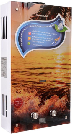 Водонагреватель проточный газовый SuperFlame SF0120 10L Glass