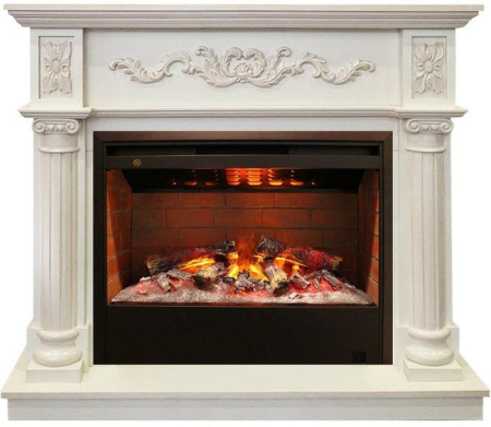 Каминокомплект RealFlame Silvia 26 WT с очагом 3D Helios 26