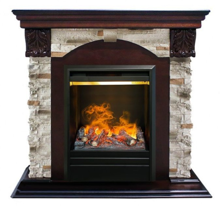 Каминокомплект RealFlame Dublin ROCK STD/EUG AO с очагом 3D Olympic