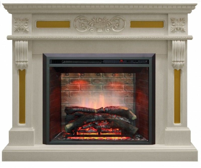 Каминокомплект RealFlame Corsica 26 WT с очагом 3D Leeds 26