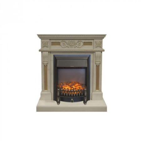 Каминокомплект RealFlame Corsica STD/EUG WT с очагом Fobos Lux Black S