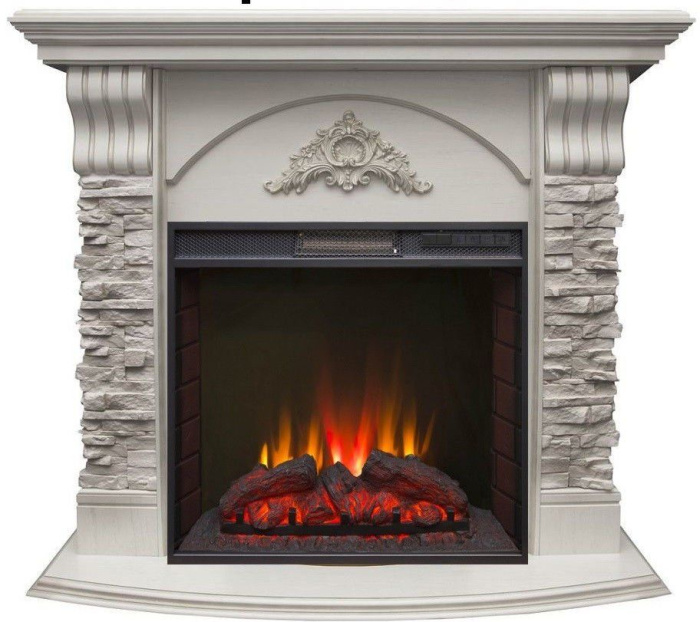 Каминокомплект RealFlame Athena GR STD/EUG/25/25'5 WT с очагом Sparta 25,5 LED