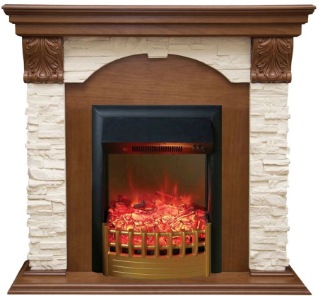 Каминокомплект RealFlame Dublin LUX  STD/EUG AO с очагом Rimini