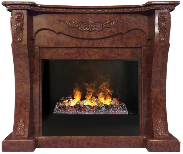 Каминокомплект RealFlame Olivia 25,5/26 AO 3D Cassette 630 + Black вставка