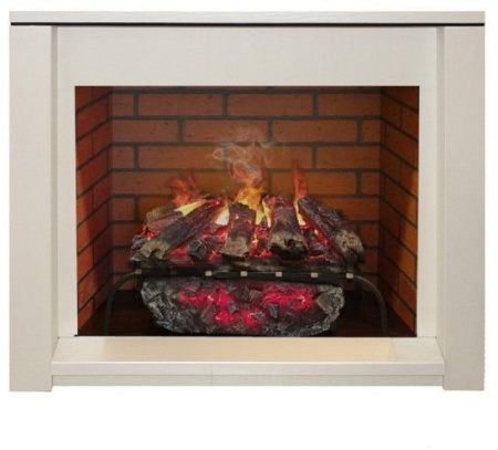Каминокомплект RealFlame Skagen 25,5/26 WT с очагом 3D Silva log+Brick вставка 26