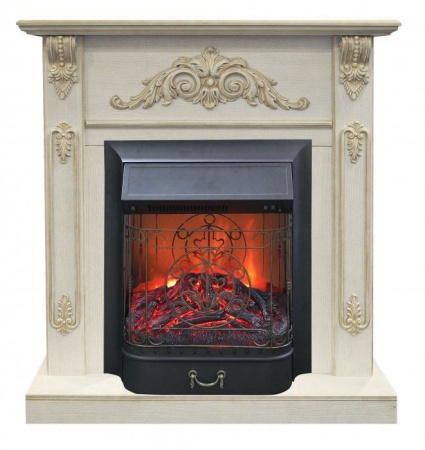 Каминокомплект RealFlame Anita corner STD/EUG WTG с очагом Majestic Lux Black S