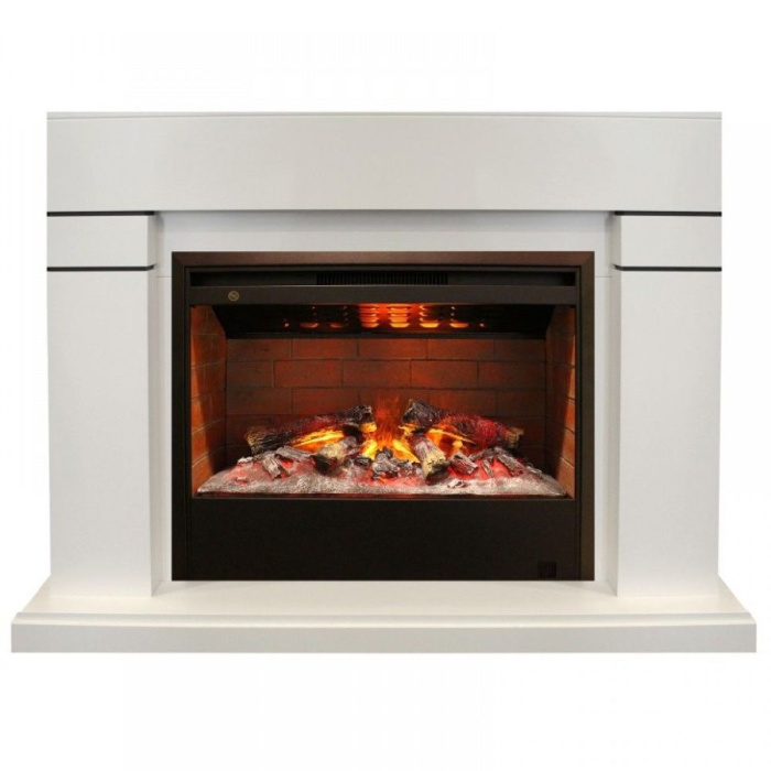 Каминокомплект RealFlame Lindelse 26 WT с очагом 3D Helios 26