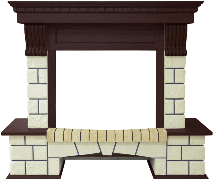 Портал угловой Royal Flame Pierre Luxe (1045х1200х780 (К:860))