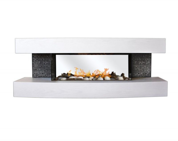 Электрокамин настенный RealFlame Dallas White