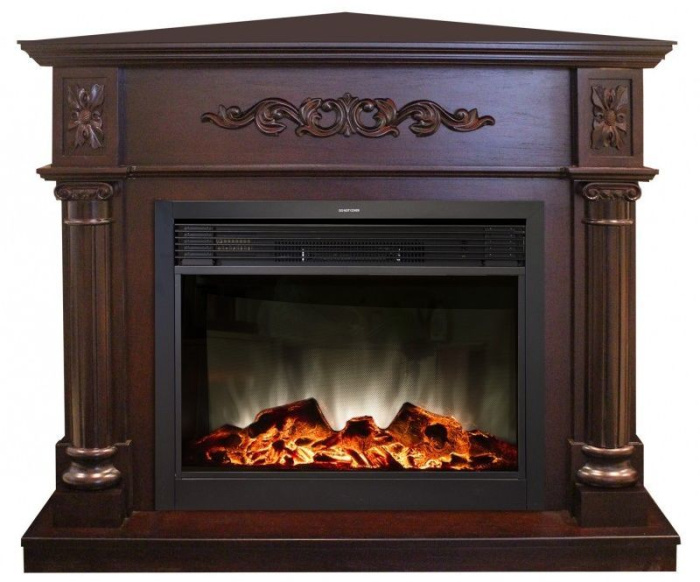 Каминокомплект RealFlame Silvia Corner 26 AO с очагом MoonBlaze LUX Black